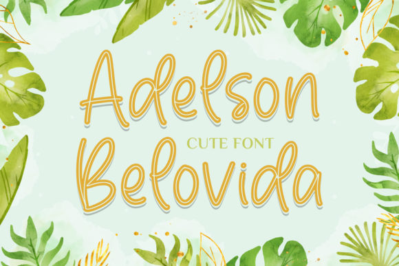 Adelson Belovida: A Playful Script Font for Business Branding