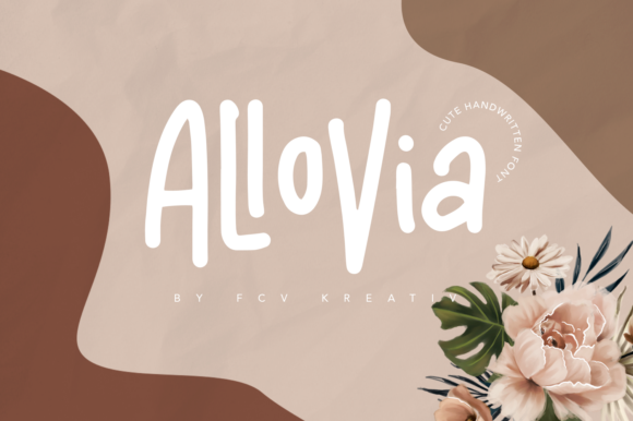Allovia Font: A Handwritten Typeface for Editorial Elegance