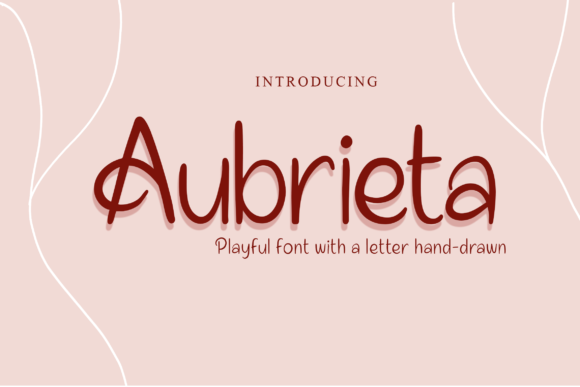 Aubrieta Font: A Handwritten Typeface for Heartfelt Branding