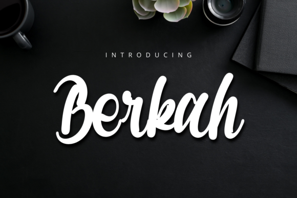 Berkah Font: A Bold Handwritten Typeface for Digital Design