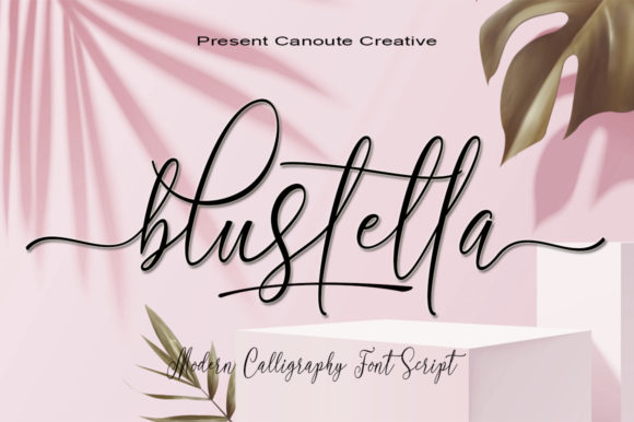 Blustella Font: A Romantic Script for Your Brand