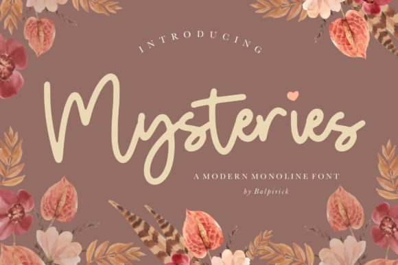 Bring Whimsy to Your Creations with the Mysteries Font