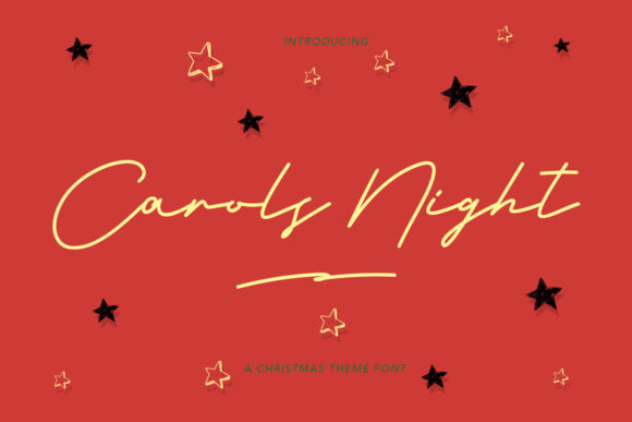 Carols Night: A Handwritten Font for Modern Web Design