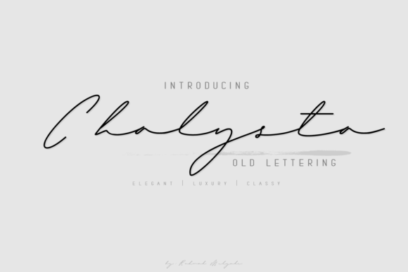 Chalysta Font: A Beautiful Handwritten Typeface for Digital Design