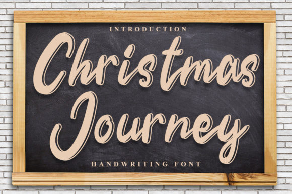 Christmas Journey: A Handwritten Font for Editorial Elegance