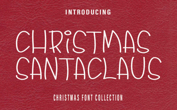 Christmas Santaclaus: A Handwritten Typeface for Warm Editorial Design