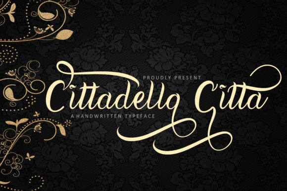 Cittadella Citta: A Romantic Script Typeface for Craft Creators