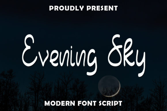 Evening Sky: A Handwritten Typeface for Editorial Elegance