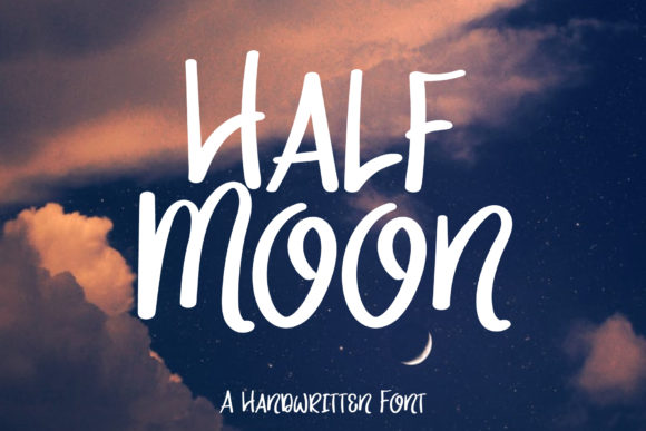 Half Moon: A Handwritten Font That Brings Your Crafts to Life