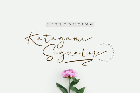 Katagami Signature Font: A Touch of Elegance for Your Brand