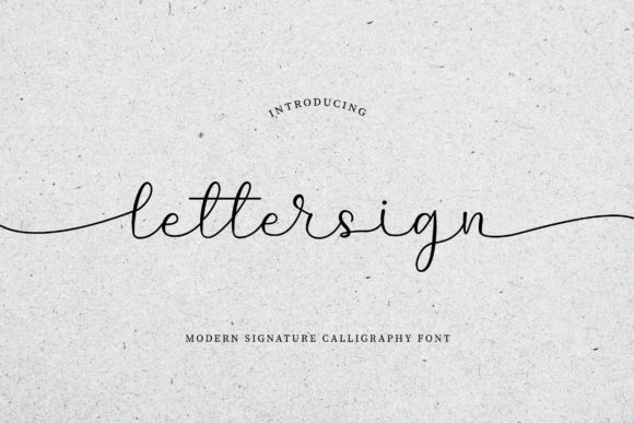 Lettersign: A Delightful Script Font for Editorial Design