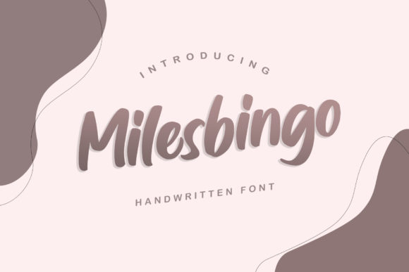 Milesbingo Font: A Handwritten Touch That Elevates Brand Identity