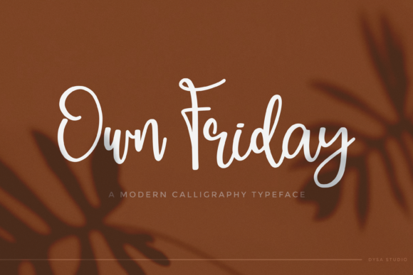 Own Friday Font: A Polished Script for Web Design