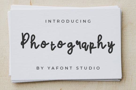 Photography Font: A Quirky Handwritten Typeface for Creative Branding