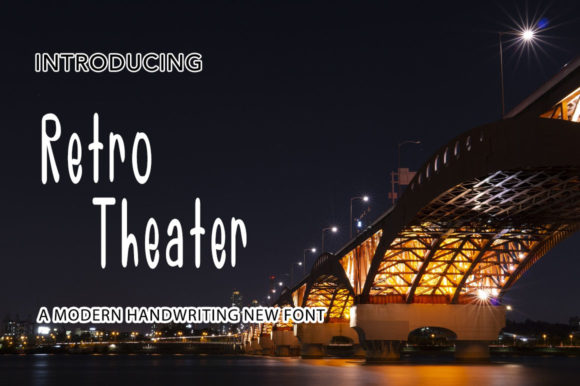 Retro Theater: A Handwritten Font for Editorial Design