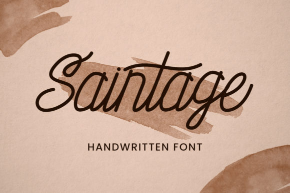 Saintage: A Handwritten Typeface for Memorable Brand Content