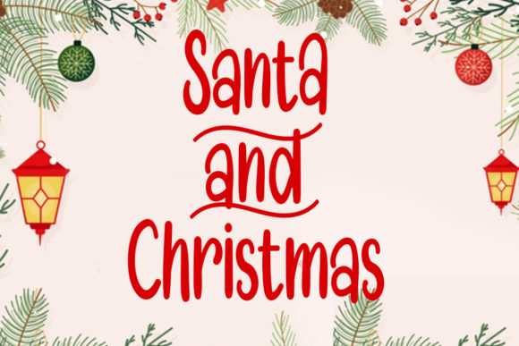 Santa and Christmas Font: A Handwritten Typeface for Heartfelt Branding