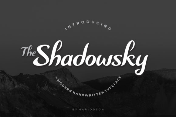 Shadowsky Font Review: A Bold Handwritten Typeface for Branding