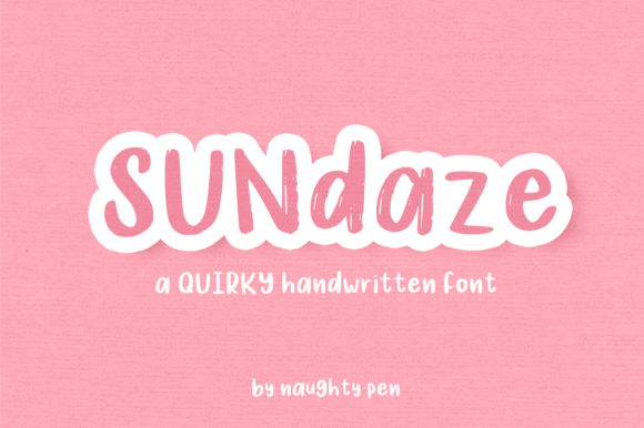 Sundaze: A Whimsical Handwritten Font for Creative Craft Projects