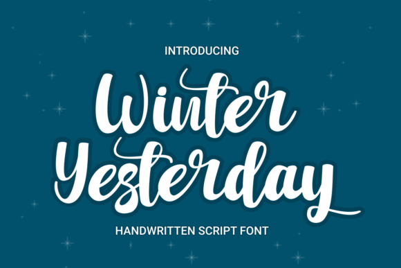 Winter Yesterday Font: A Handwritten Masterpiece for Makers